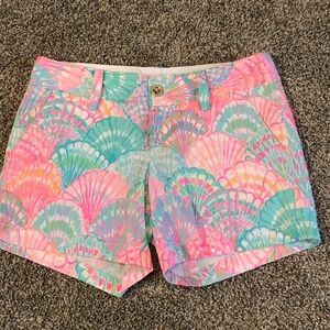 Callahan Pink and Blue Patterned Women Shorts